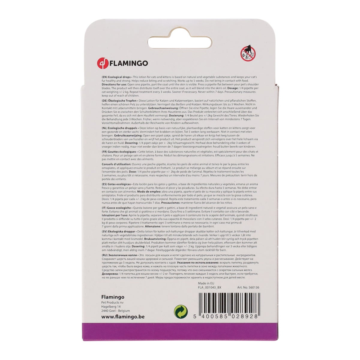 Verzorgingsdruppels kat eco Verzorgingsdruppels kat eco