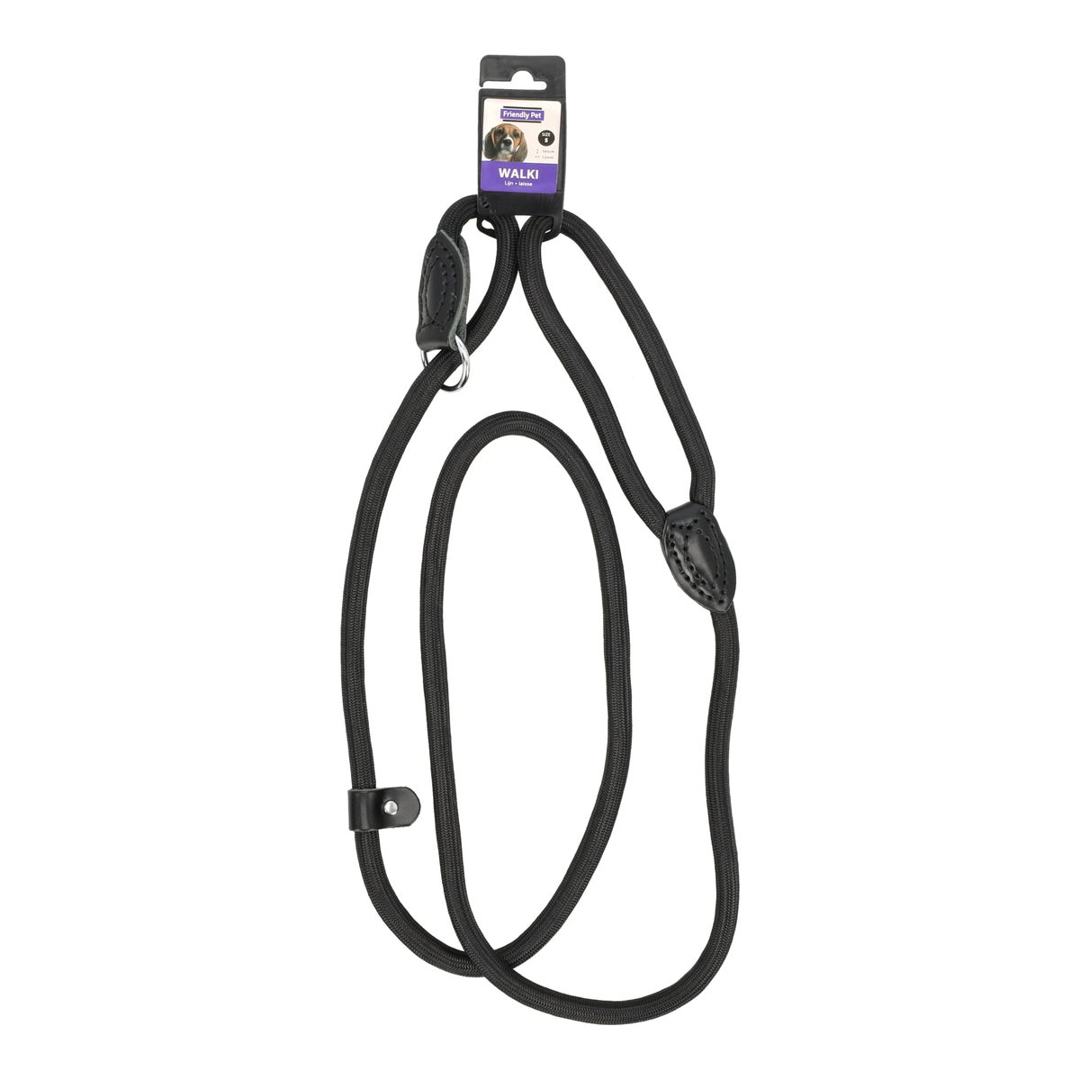 Wurglijn zwart 12mmx165cm Friendly Pet Wurglijn zwart 12mmx165cm Friendly Pet