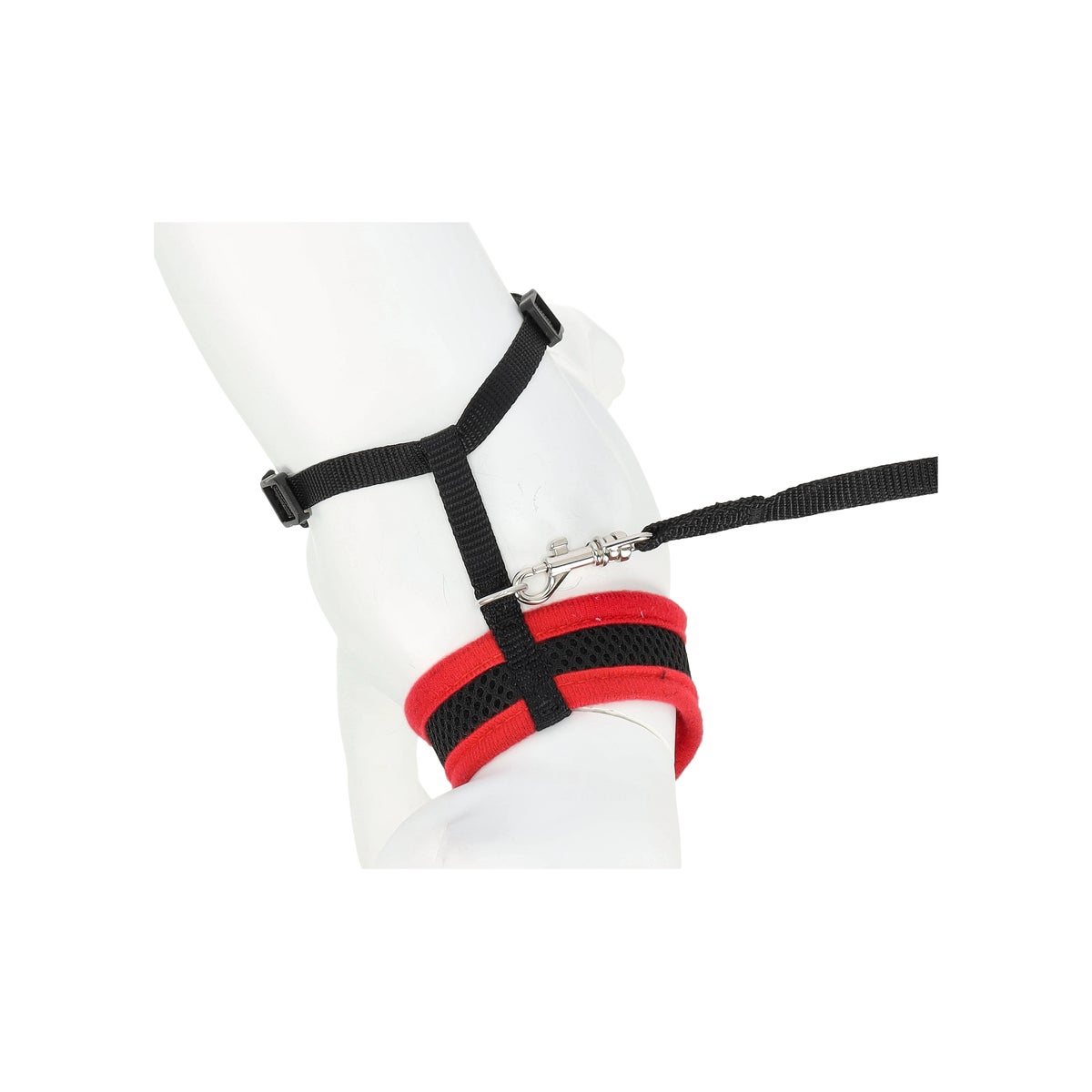 Kittentuig zwart/rood 10mmx110cm Kittentuig zwart/rood 10mmx110cm