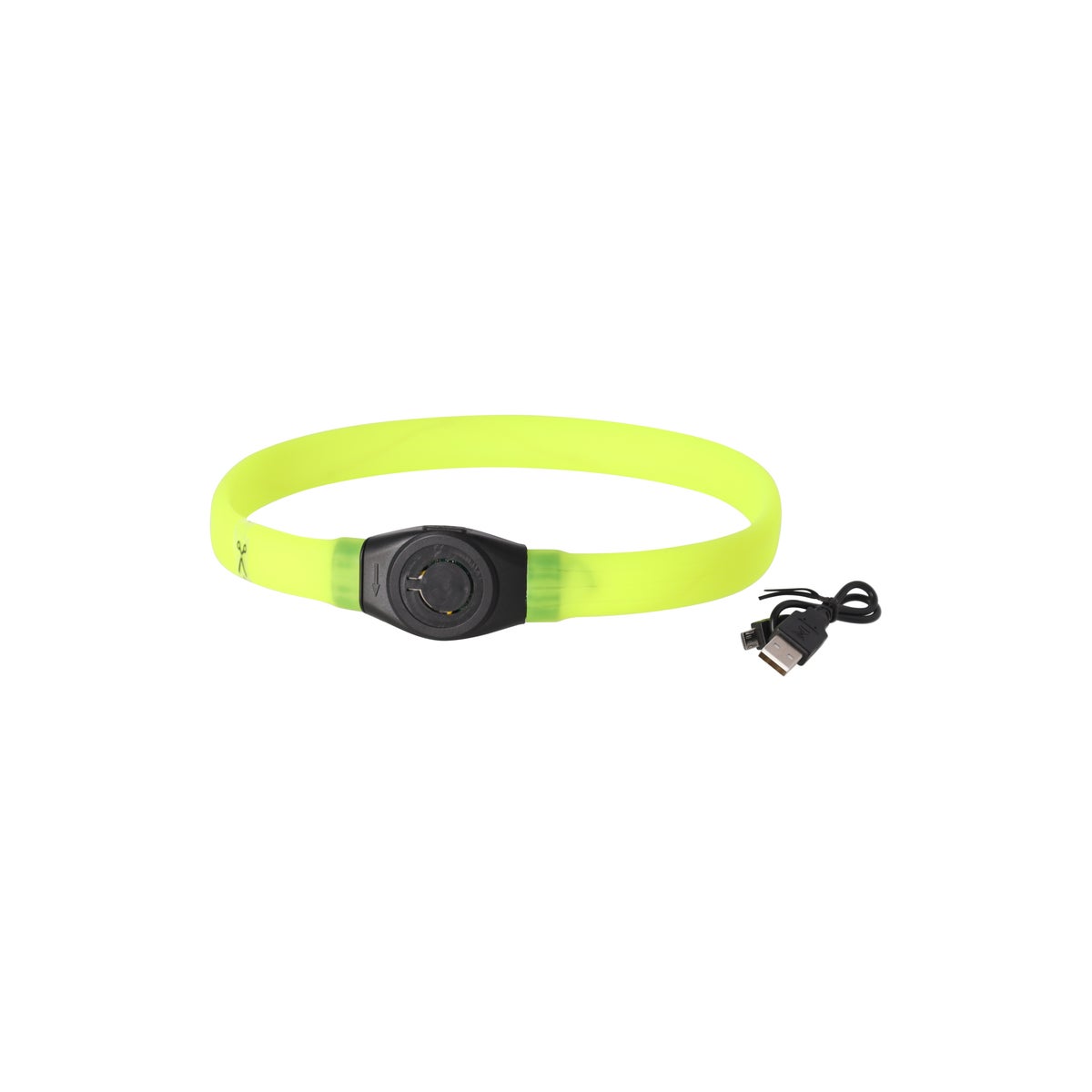 Halsband visio LED jumbo 7mm geel Halsband visio LED jumbo 7mm geel