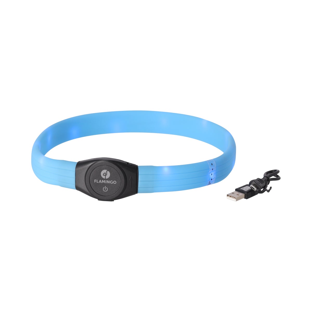 Halsband visio LED jumbo 7mm blauw Halsband visio LED jumbo 7mm blauw