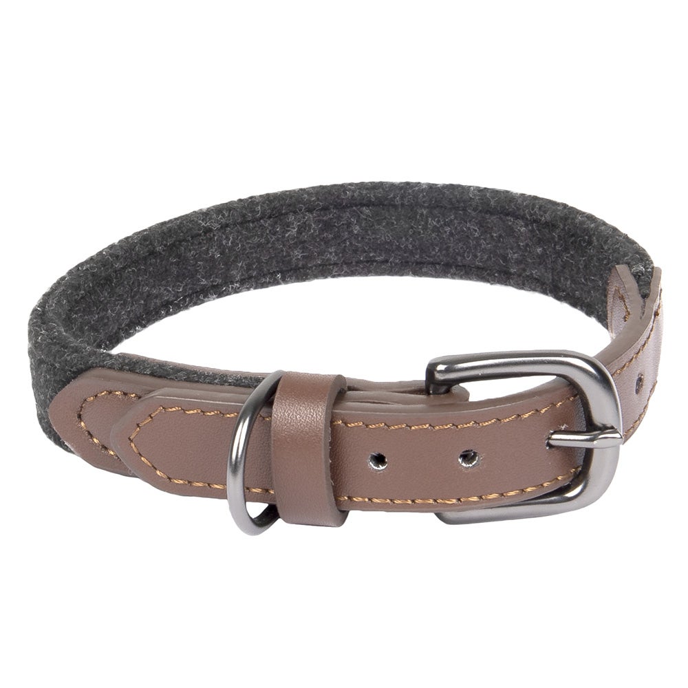 Halsband Yura zwart/bruin Halsband Yura zwart/bruin
