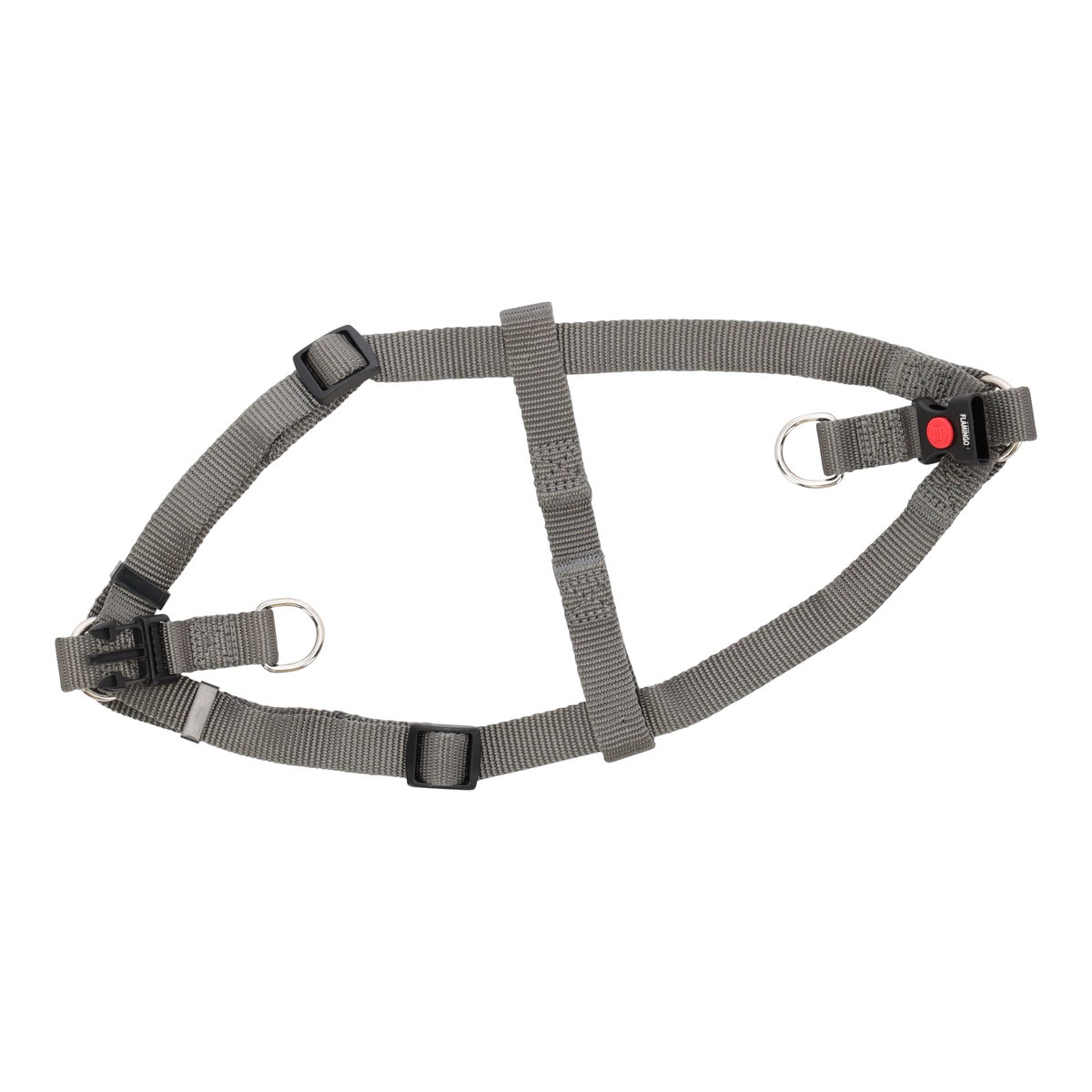 Harnas Step&go Ziggi donkergrijs XS 10mm 20-35cm FP Harnas Step&go Ziggi donkergrijs XS 10mm 20-35cm FP