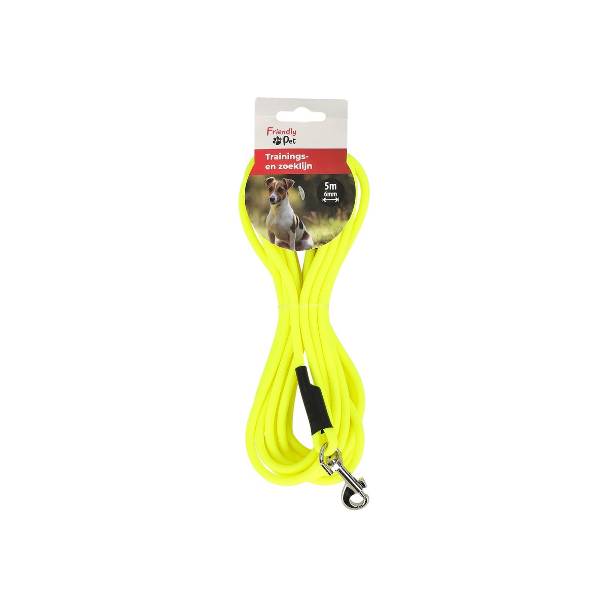 Zoeklijn Caspar geel 5m 6mm Friendly Pet Zoeklijn Caspar geel 5m 6mm Friendly Pet