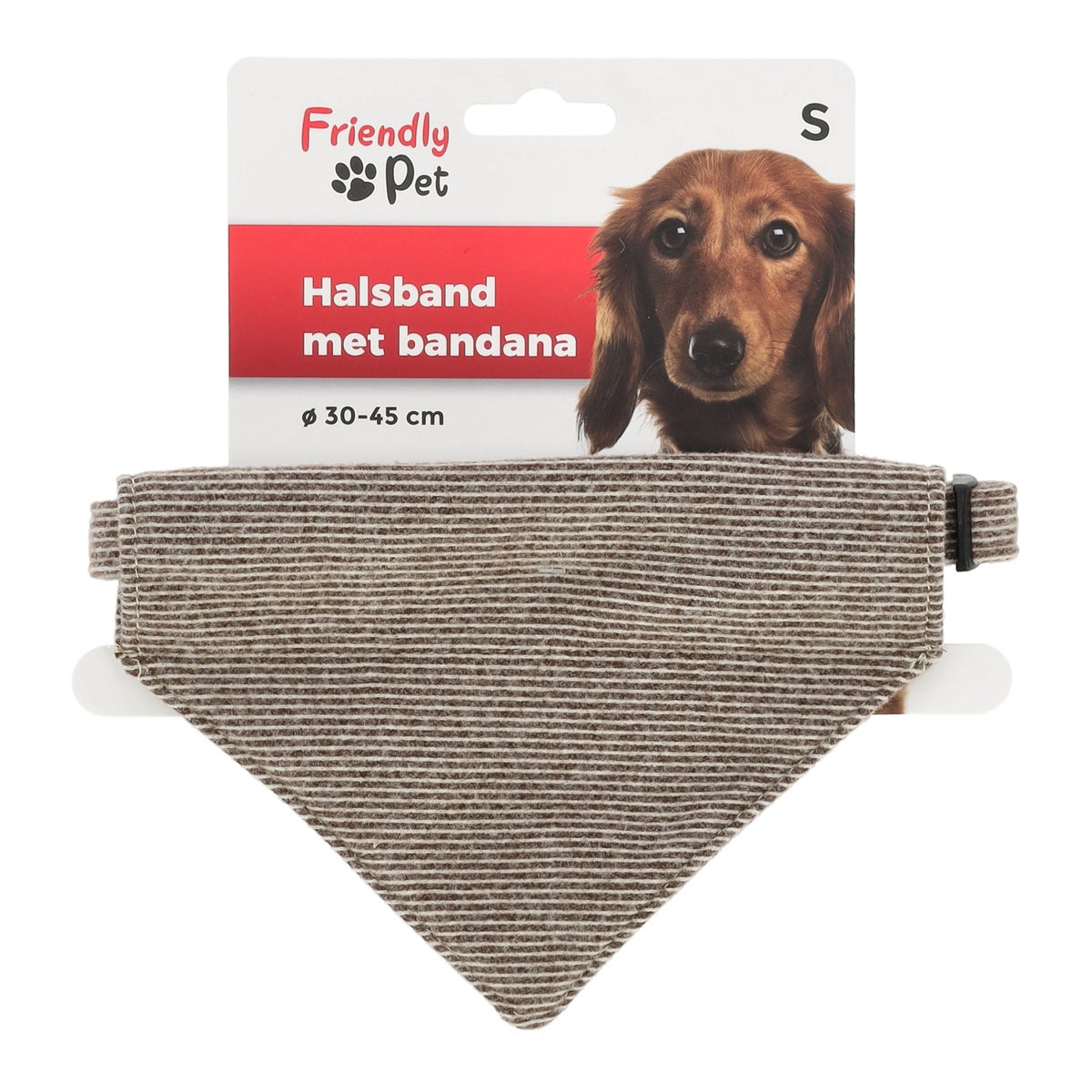 Halsband Hond bandana lichtbruin S Halsband Hond bandana lichtbruin S