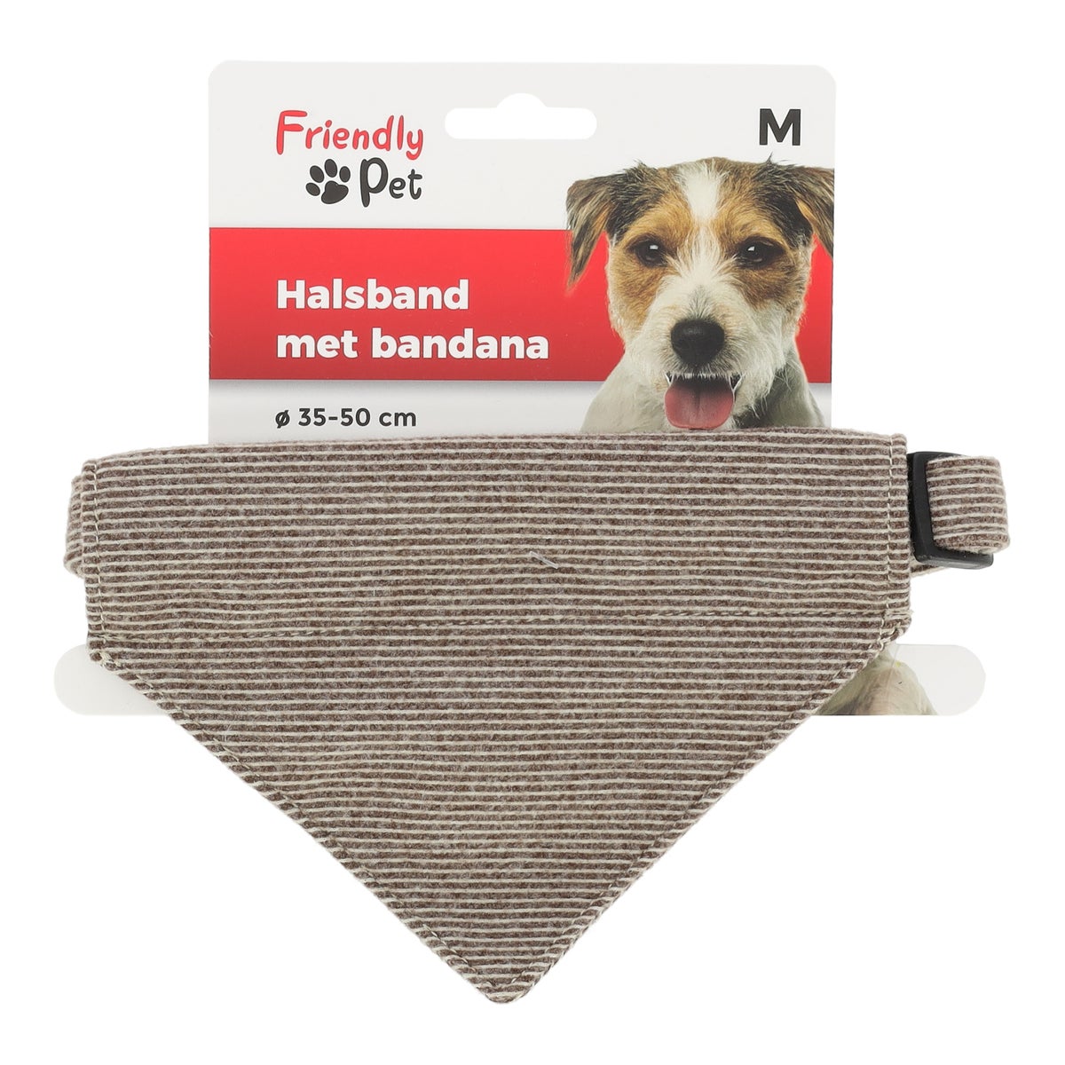 Halsband Hond bandana lichtbruin M Halsband Hond bandana lichtbruin M