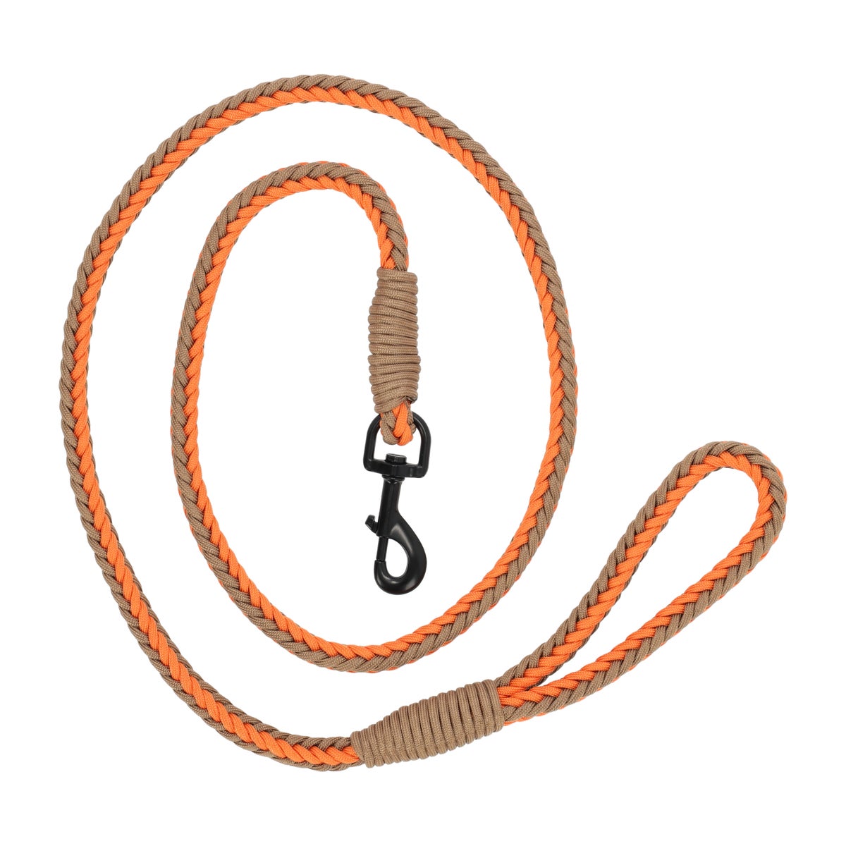 Looplijn 12 mm 150 cm terry oranje/bruin Looplijn 12 mm 150 cm terry oranje/bruin