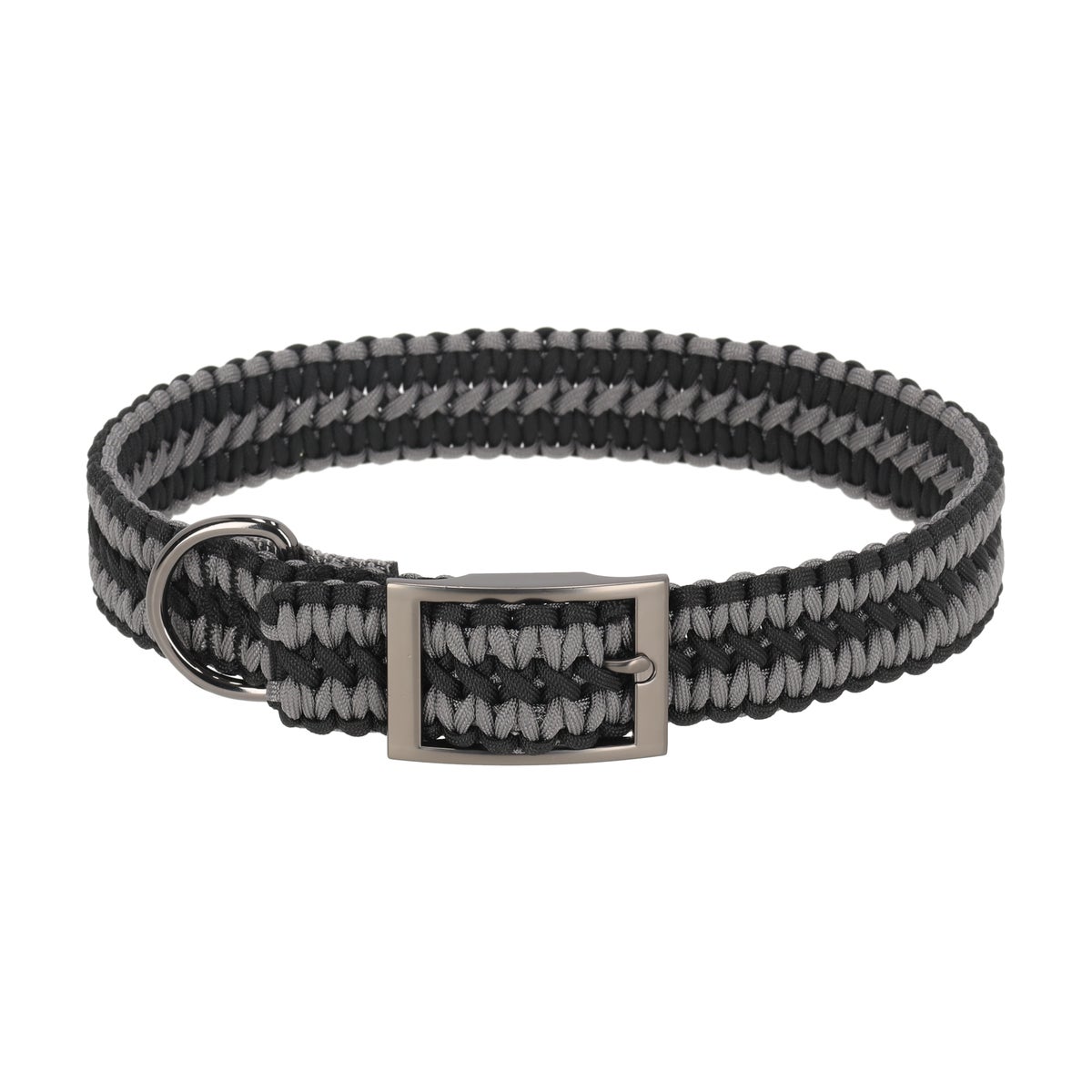 Halsband 20 mm 63 cm terry grijs/zwart Halsband 20 mm 63 cm terry grijs/zwart