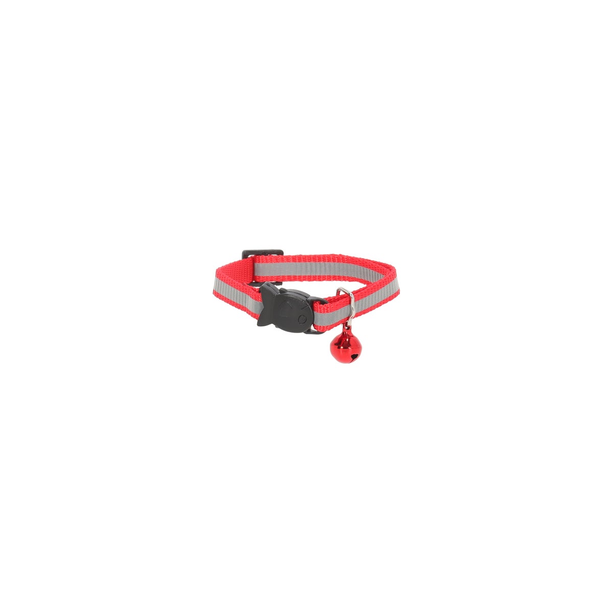 Kattenhalsband flexibel met bel 10 mm x 30 cm rood Kattenhalsband flexibel met bel 10 mm x 30 cm rood