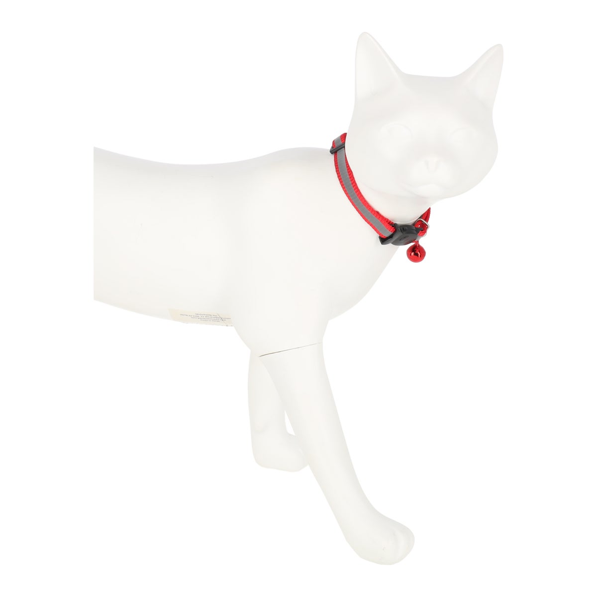 Kattenhalsband flexibel met bel 10 mm x 30 cm rood Kattenhalsband flexibel met bel 10 mm x 30 cm rood