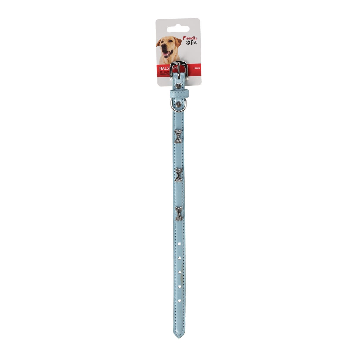 Halsband bot blauw 16mmx35cm Halsband bot blauw 16mmx35cm