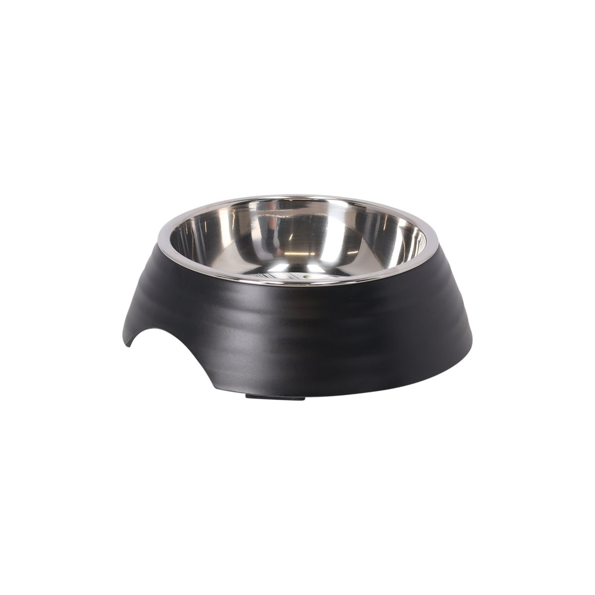 Eetpot hond ribbel zwart 160ml Eetpot hond ribbel zwart 160ml