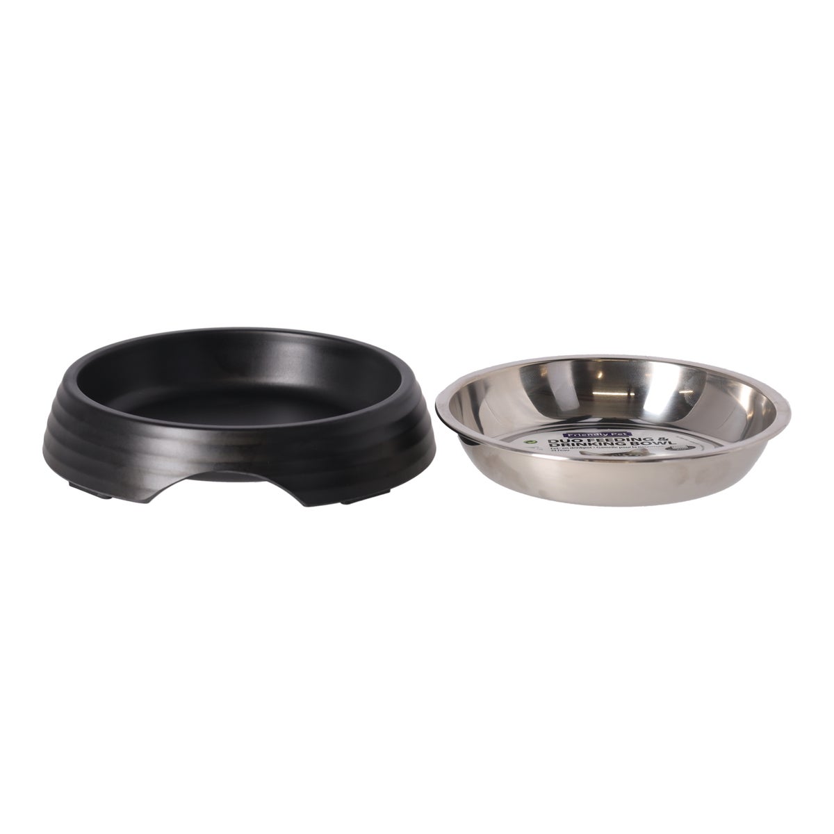 Voerbak kat ribbel zwart 160ml Voerbak kat ribbel zwart 160ml