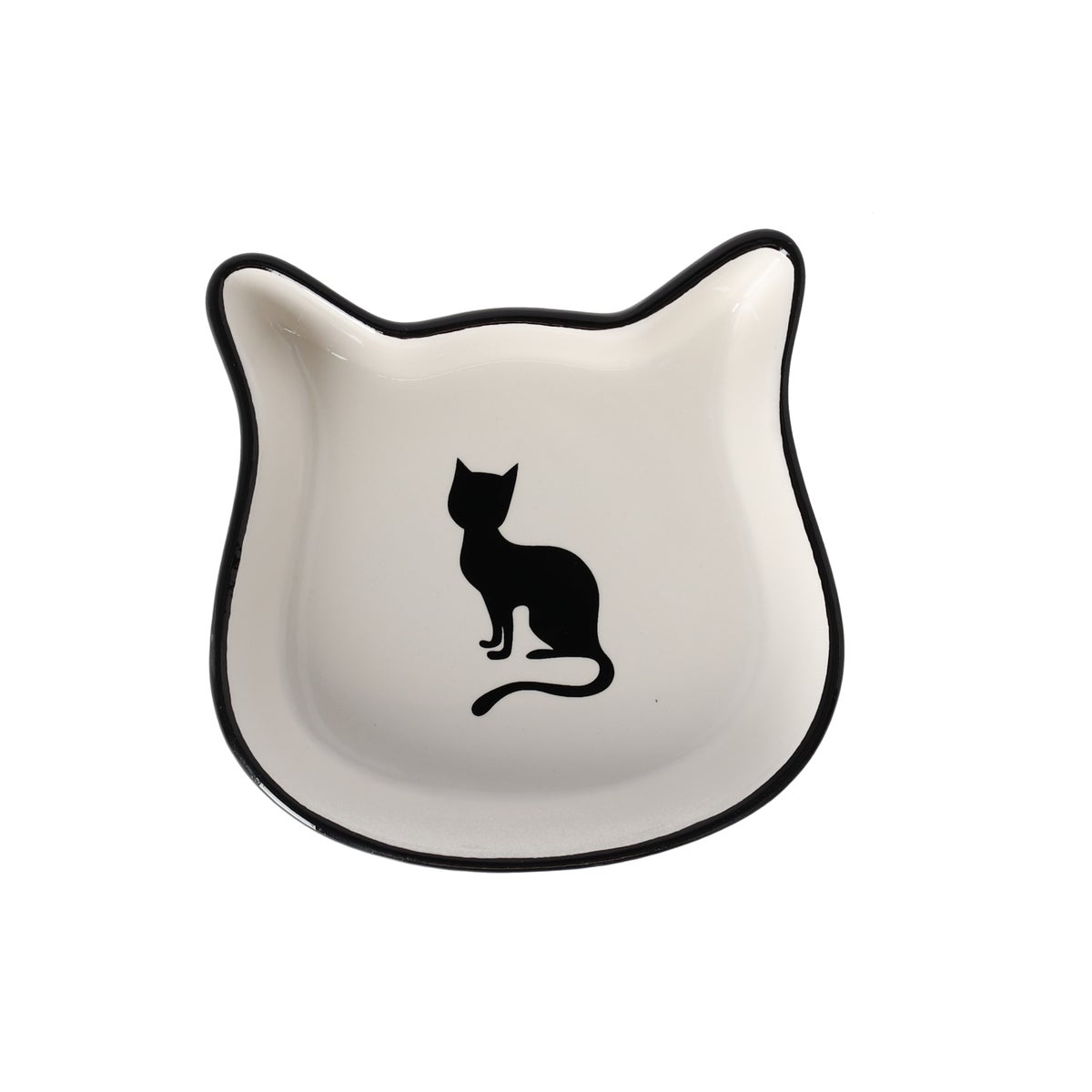 Voerbak kat Kera zwart/wit 220ml Voerbak kat Kera zwart/wit 220ml