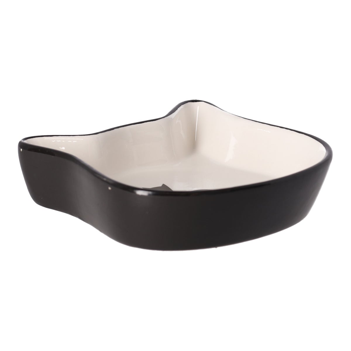 Voerbak kat Kera zwart/wit 220ml Voerbak kat Kera zwart/wit 220ml