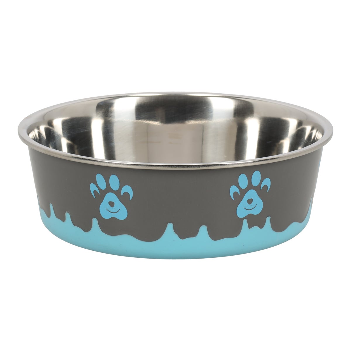 Voederbak 21cm Splash blauw Voederbak 21cm Splash blauw