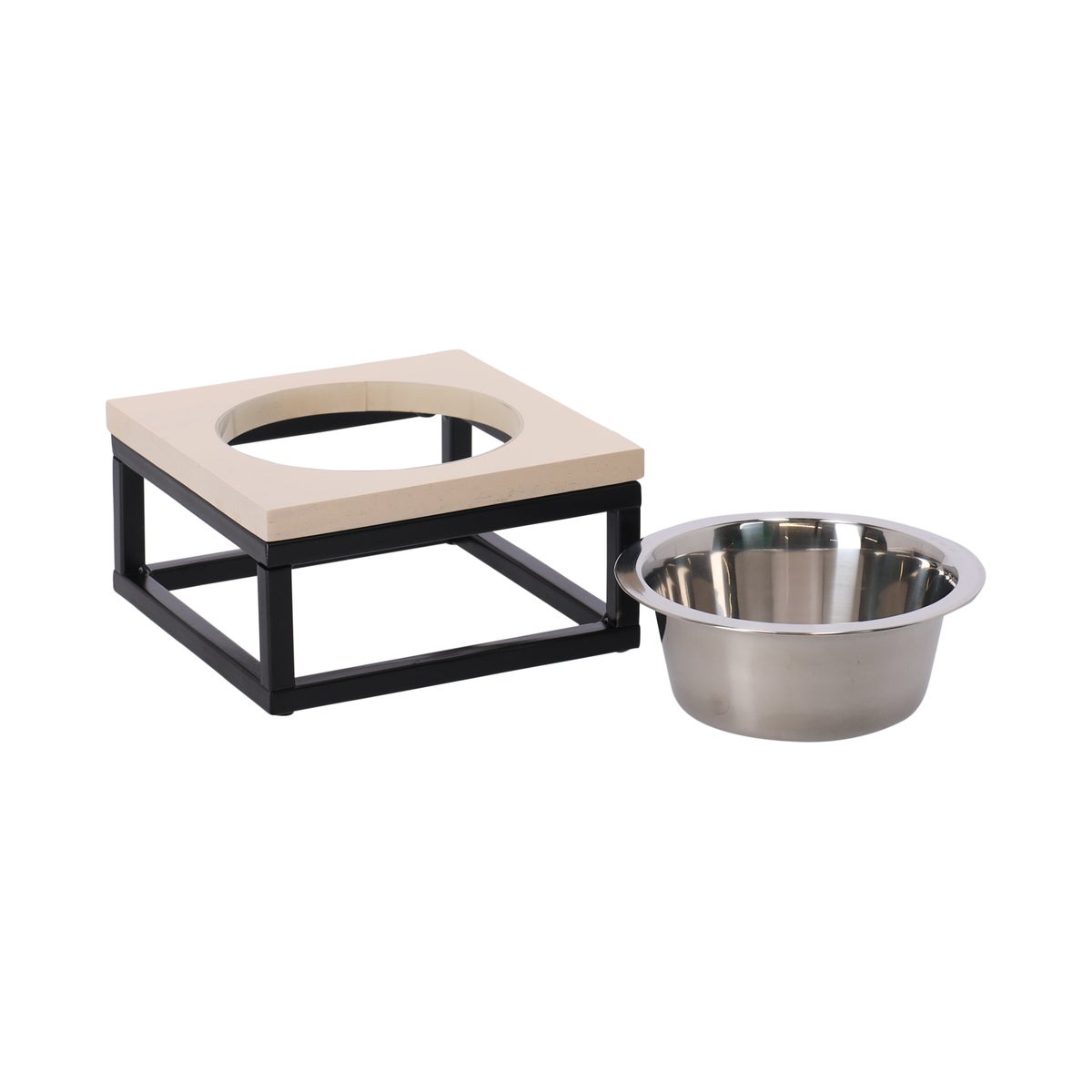 Voerbak metal enkel Voerbak metal enkel