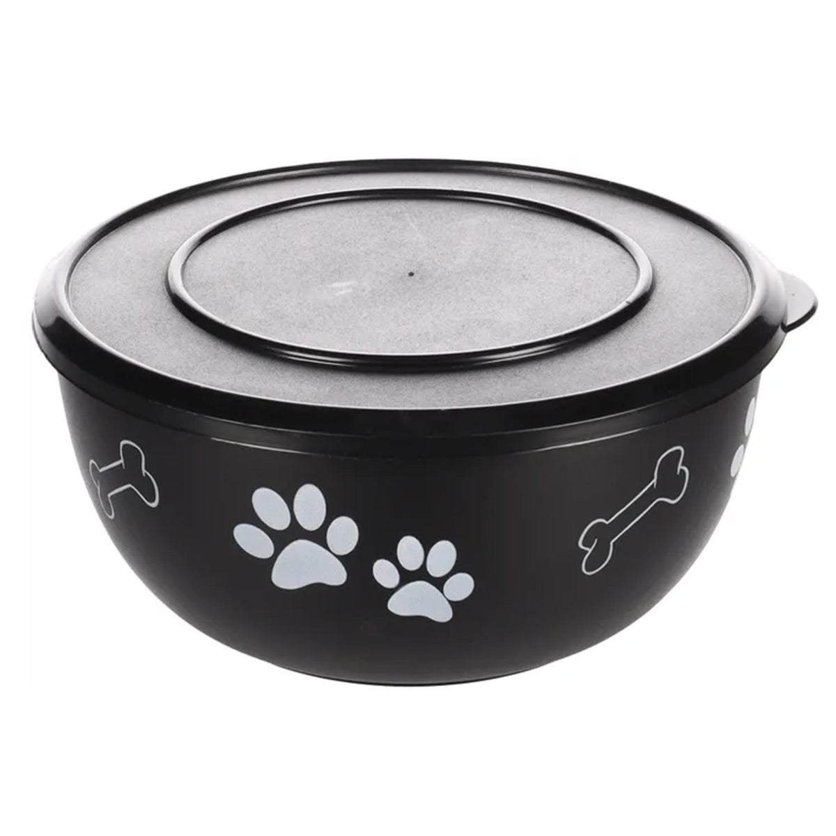 Eetpot met deksel Kena zwart XL 1600 ml Eetpot met deksel Kena zwart XL 1600 ml