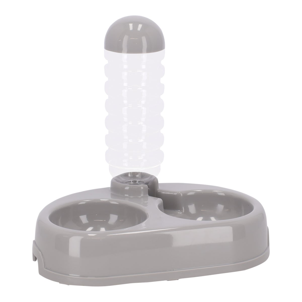 Voerbak met waterfles 850ml Alun grijs Voerbak met waterfles 850ml Alun grijs