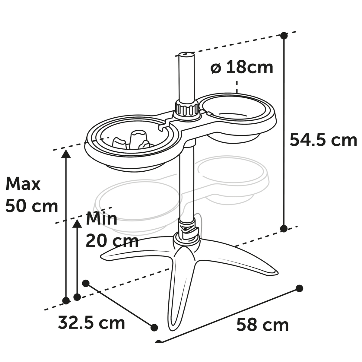Voederstaander Suvi 1100 en 1500 ml Voederstaander Suvi 1100 en 1500 ml