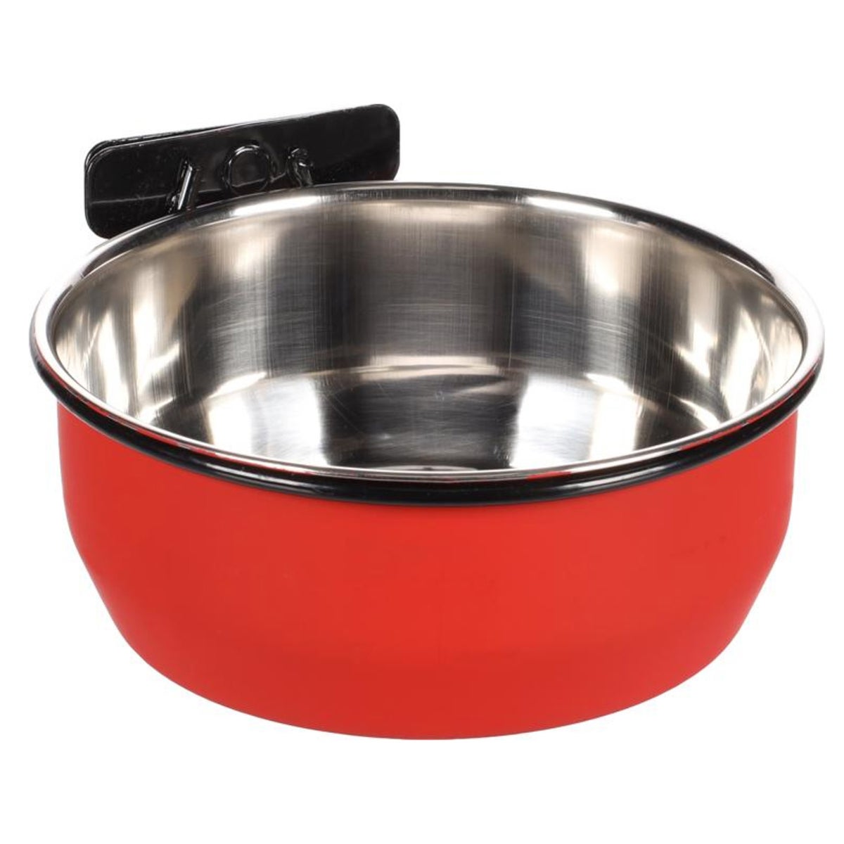 Eet- en drinkpot moer Avaro 15 cm rood/zwart 880 ml Eet- en drinkpot moer Avaro 15 cm rood/zwart 880 ml