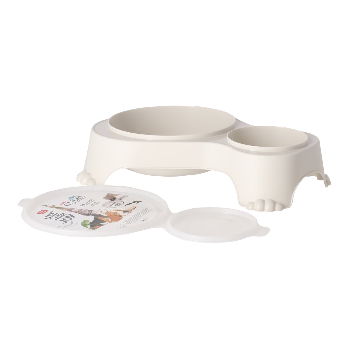 Voerbak dubbel Sally crème Voerbak dubbel Sally crème