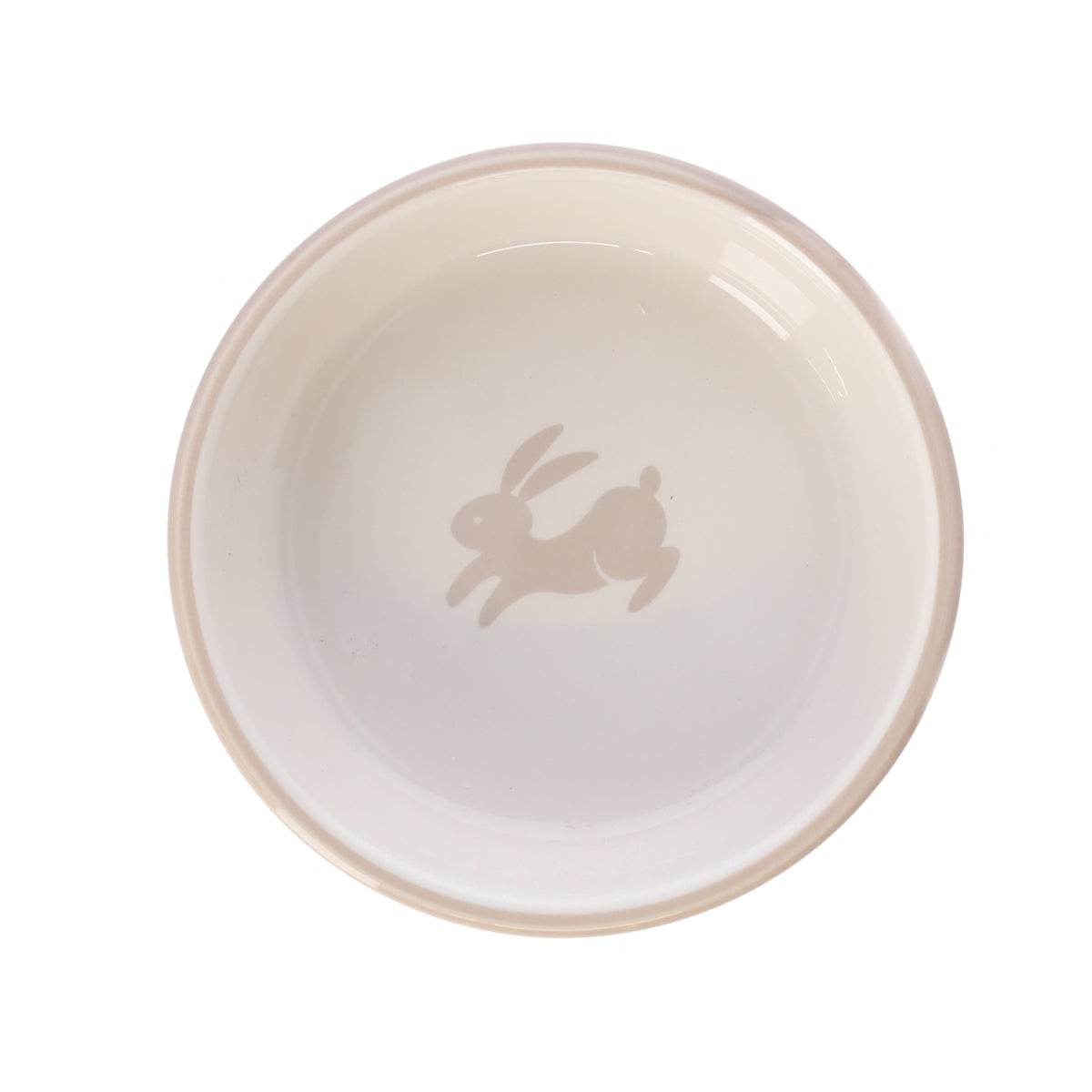 Voerbak knaagdier bunny beige 13cm Voerbak knaagdier bunny beige 13cm