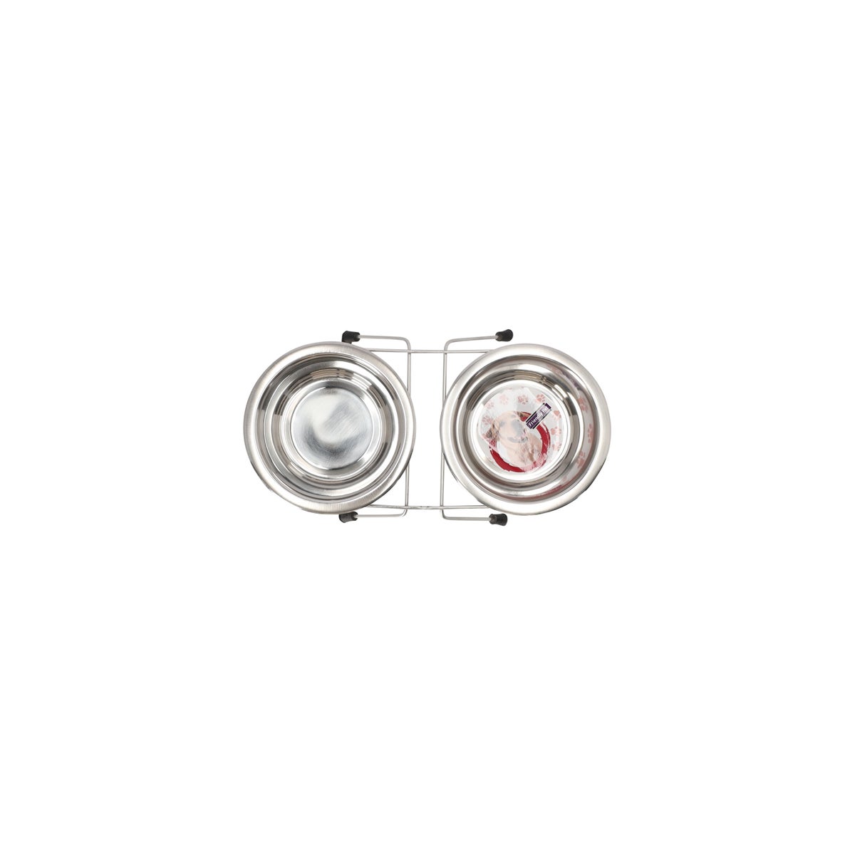 Voederbak duo met houder 13cm RW006 Voederbak duo met houder 13cm RW006