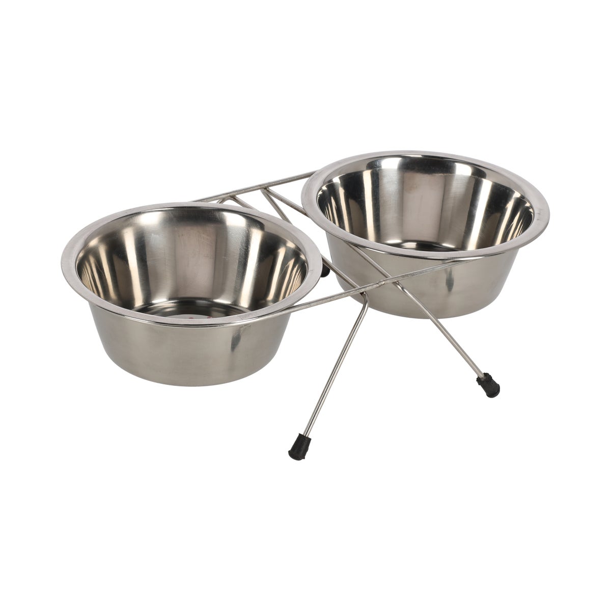 Voederbak duo met houder 16cm Voederbak duo met houder 16cm