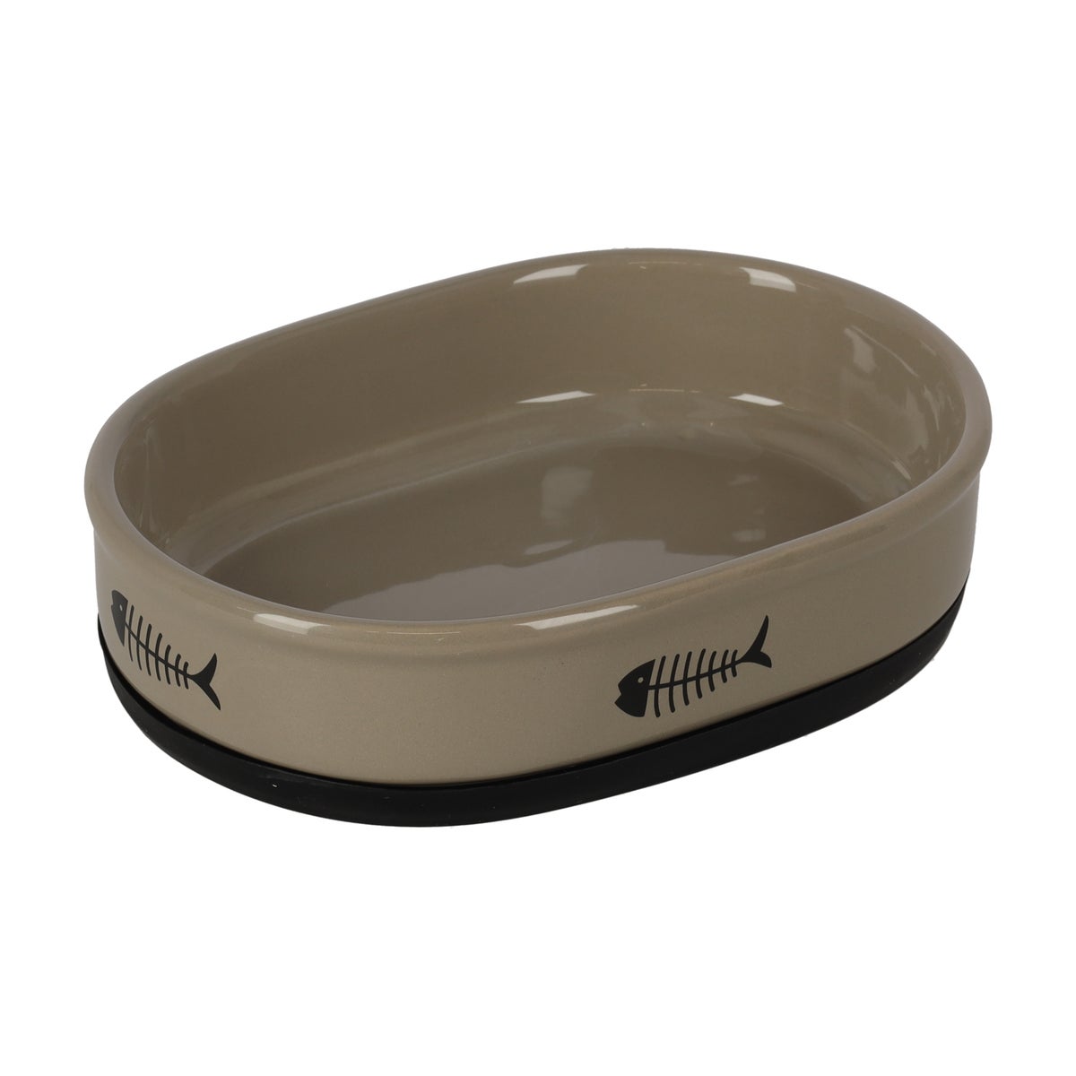 Voerbak kat Auri keram taupe 550ml FP Voerbak kat Auri keram taupe 550ml FP