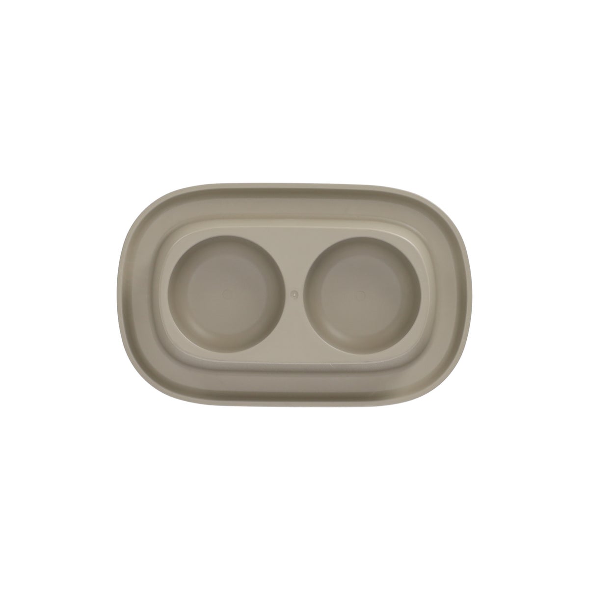 Voerbak Ilko duo taupe 2x200ml FP Voerbak Ilko duo taupe 2x200ml FP