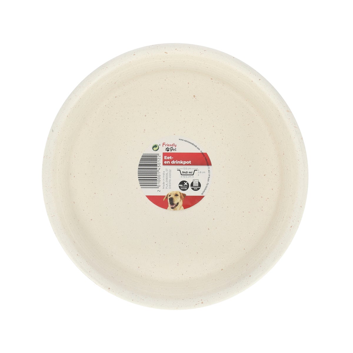 Voerbak rond Ligna L 940ml wit FP Voerbak rond Ligna L 940ml wit FP