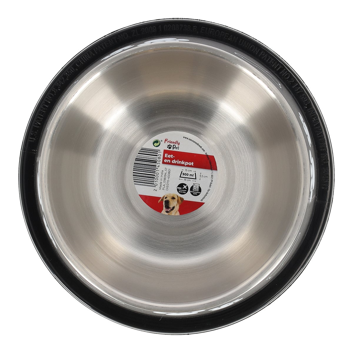 Voerbak langorigen Kena zwart 900ml Friendly Pet Voerbak langorigen Kena zwart 900ml Friendly Pet