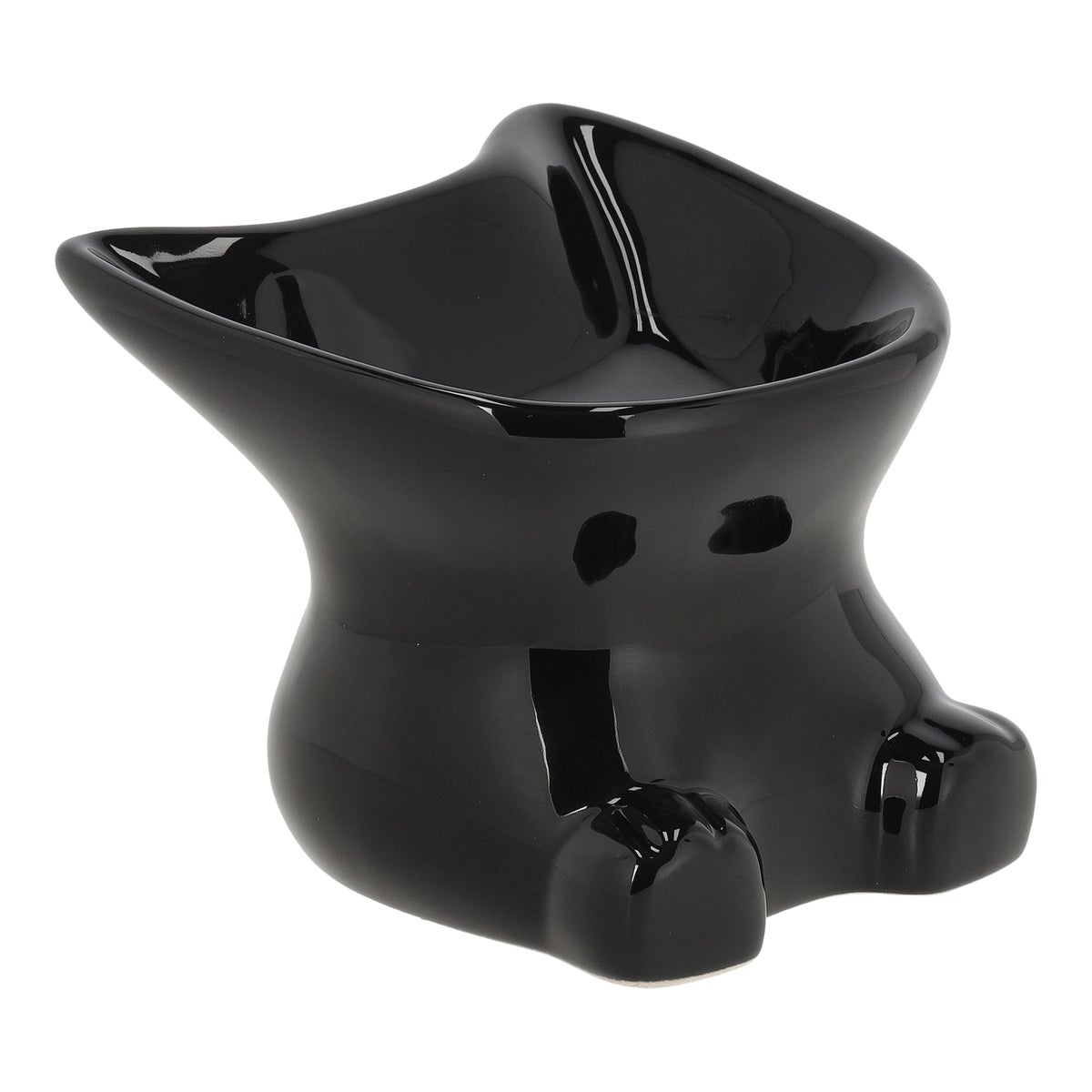 Eet-drinkpot 11 x 11 x 12 cm 120 ml zwart Eet-drinkpot 11 x 11 x 12 cm 120 ml zwart