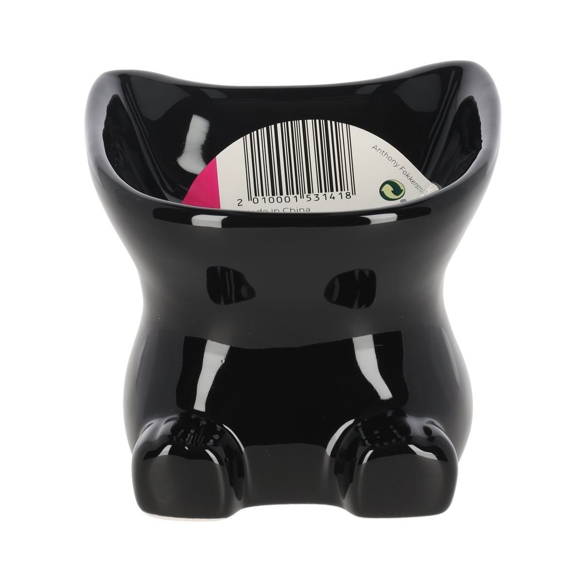 Eet-drinkpot 11 x 11 x 12 cm 120 ml zwart Eet-drinkpot 11 x 11 x 12 cm 120 ml zwart