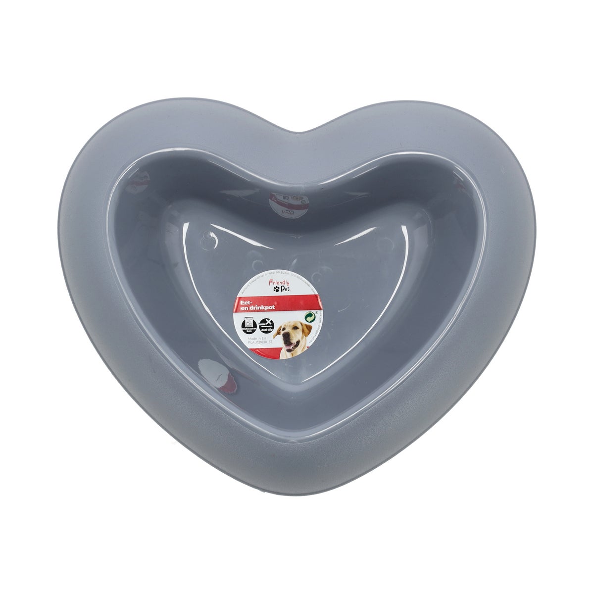 Eet en drinkpot hart blauw 750ml Eet en drinkpot hart blauw 750ml