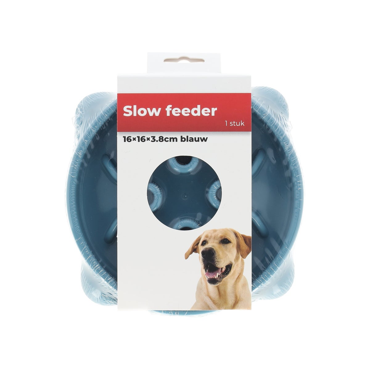 Slow feeder 16 x 16 x 3.8 cm blauw Slow feeder 16 x 16 x 3.8 cm blauw