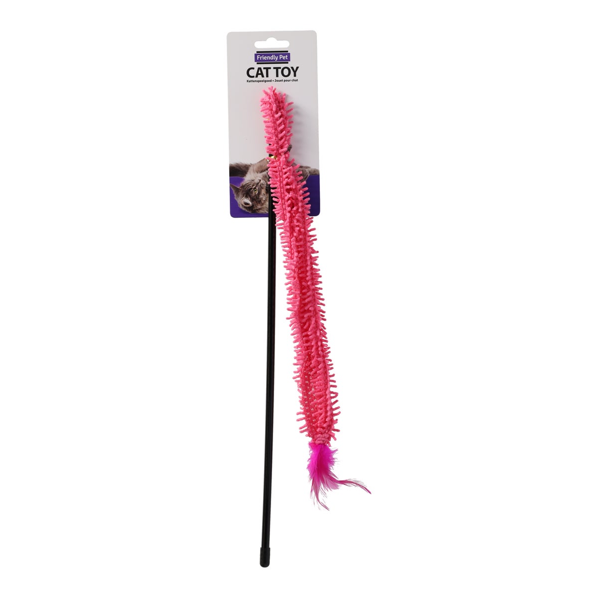 Kattenspeeltje hengel badstof 45cm Kattenspeeltje hengel badstof 45cm