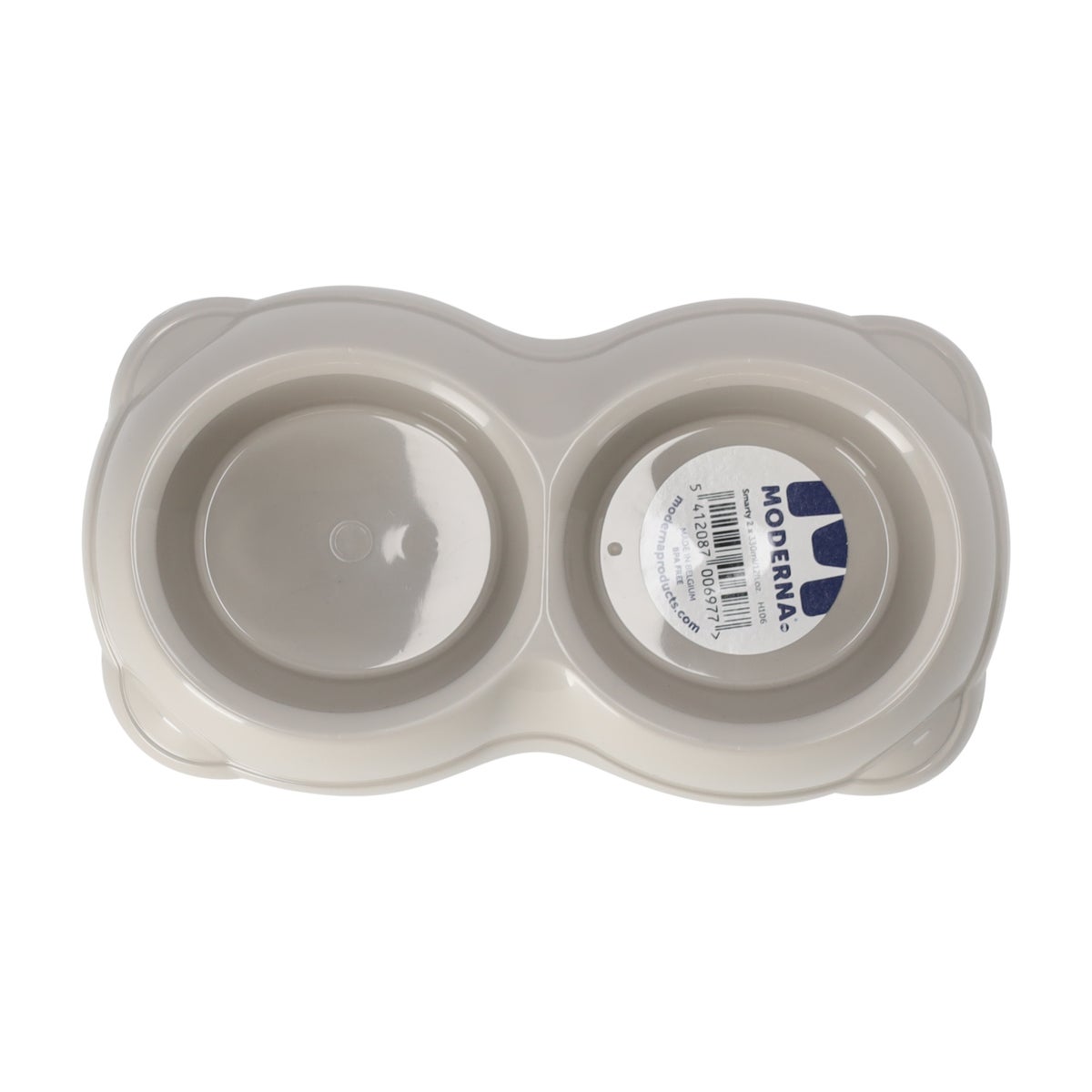 Voerbak kat dubbel smarty 1 grijs Voerbak kat dubbel smarty 1 grijs