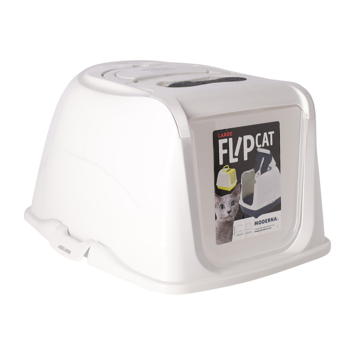 Kattenbak flipcat 50cm zwart Kattenbak flipcat 50cm zwart