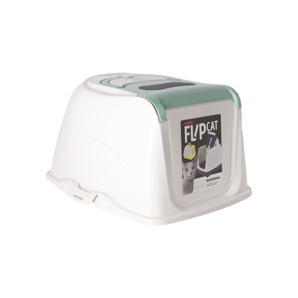 Kattenbak flipcat 50cm muntgroen Kattenbak flipcat 50cm muntgroen