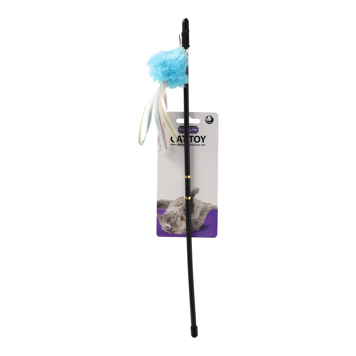 Kattenspeeltje hengel bal pluche assorti Kattenspeeltje hengel bal pluche assorti