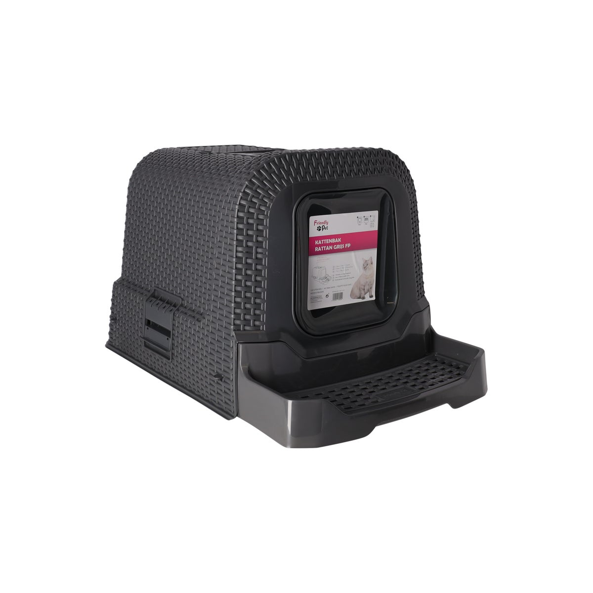 Kattenbak rattan grijs FP Kattenbak rattan grijs FP