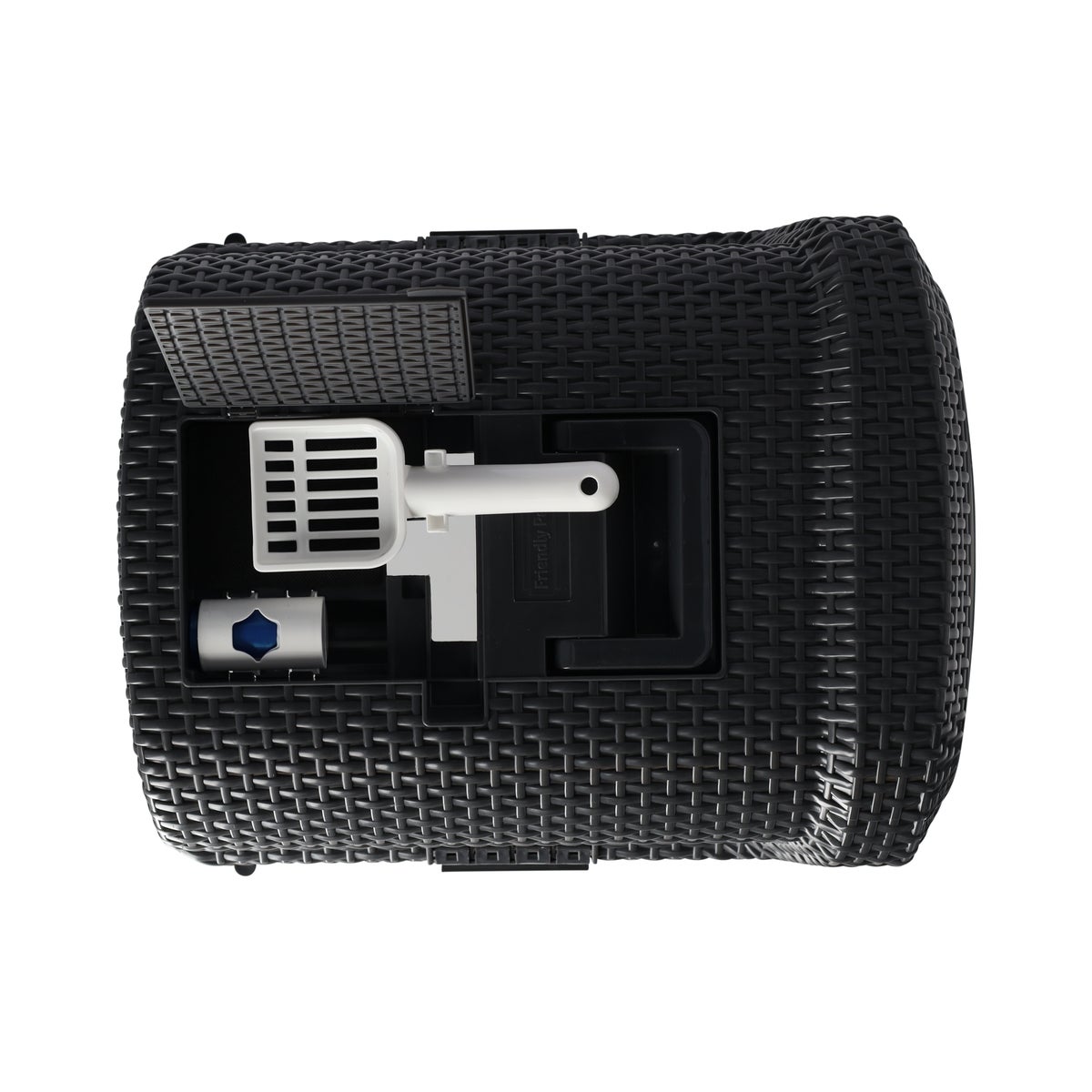 Kattenbak rattan grijs Kattenbak rattan grijs