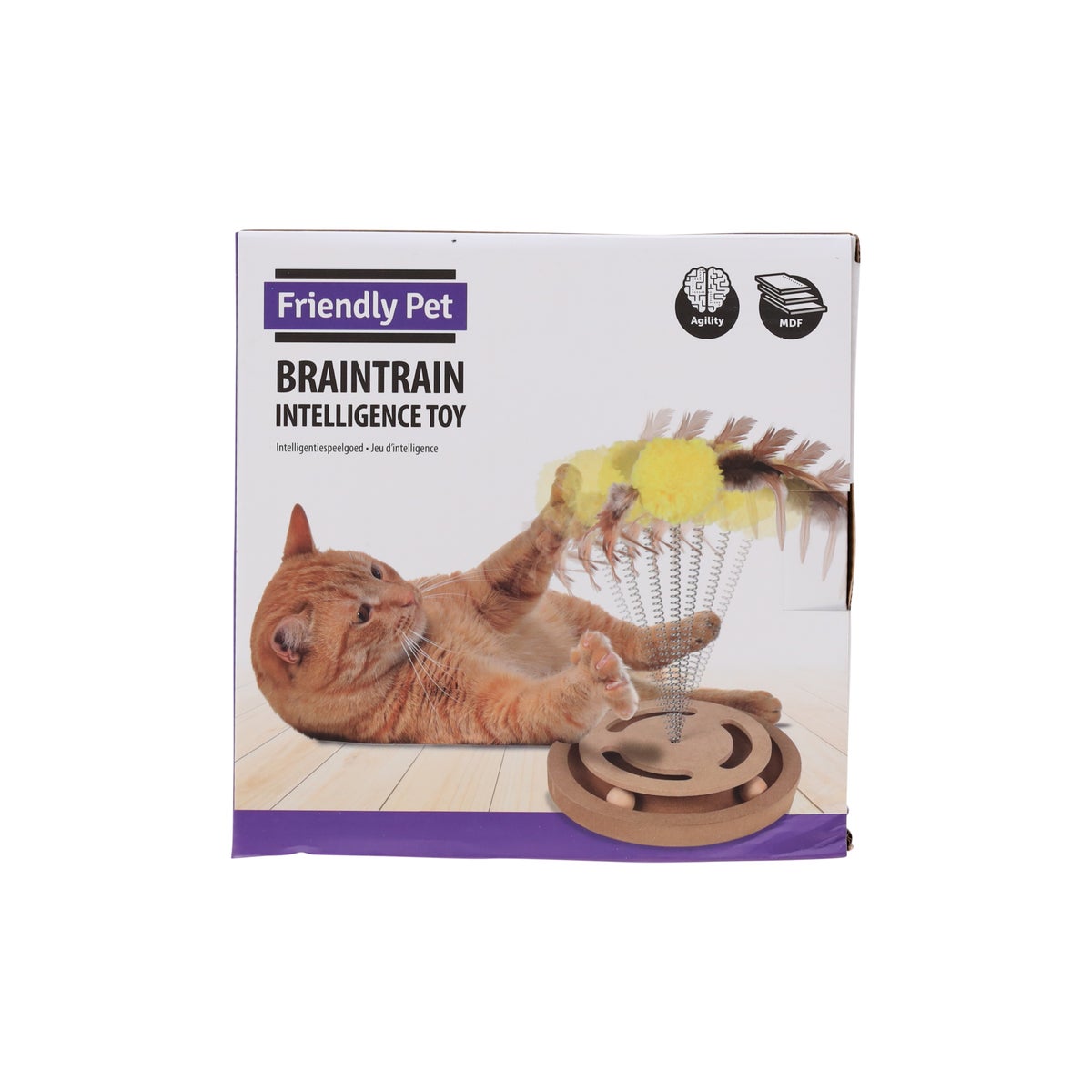 Kattenspeeltje denkspel met veer Kattenspeeltje denkspel met veer