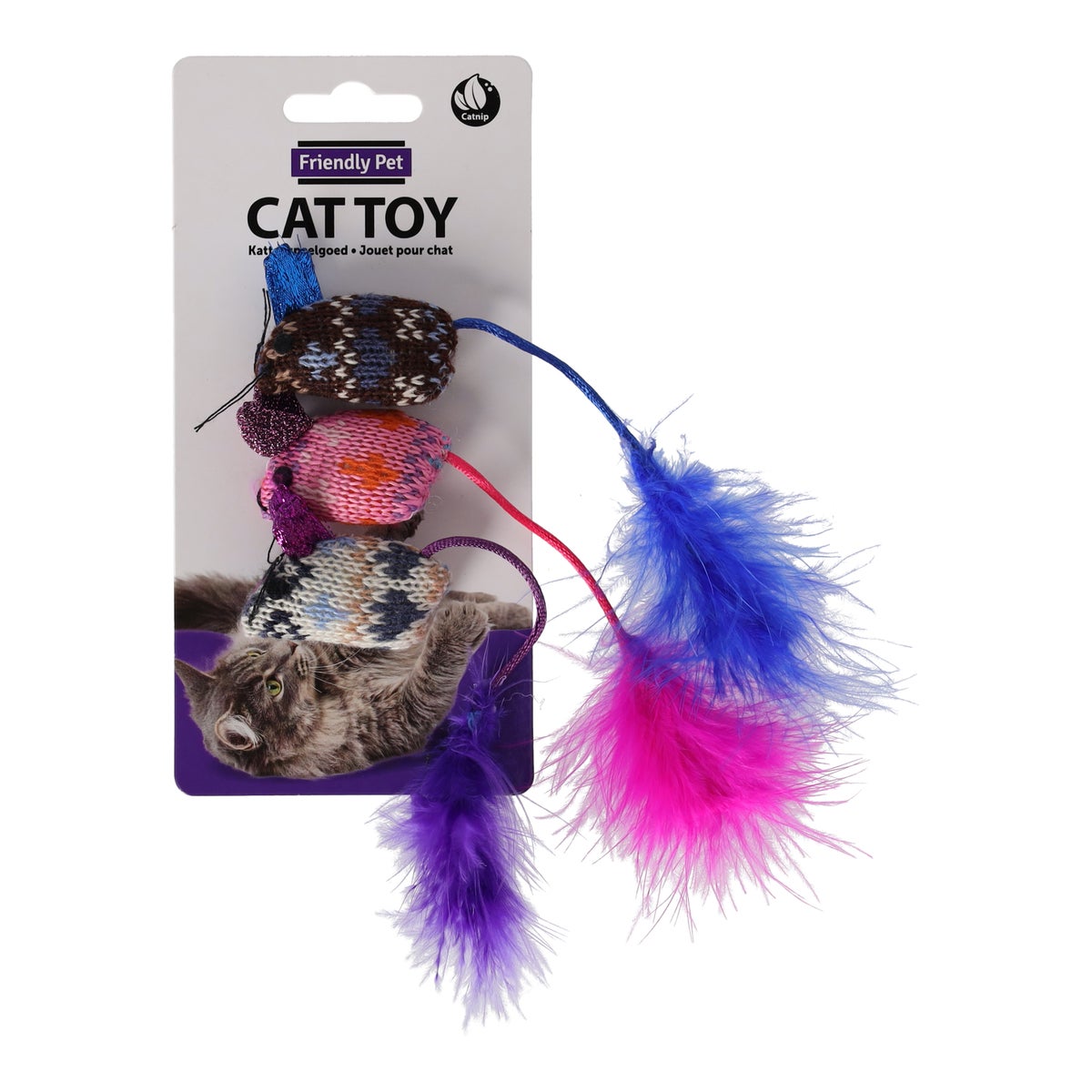 Kattenspeeltje muis glamour 3 stuks Kattenspeeltje muis glamour 3 stuks