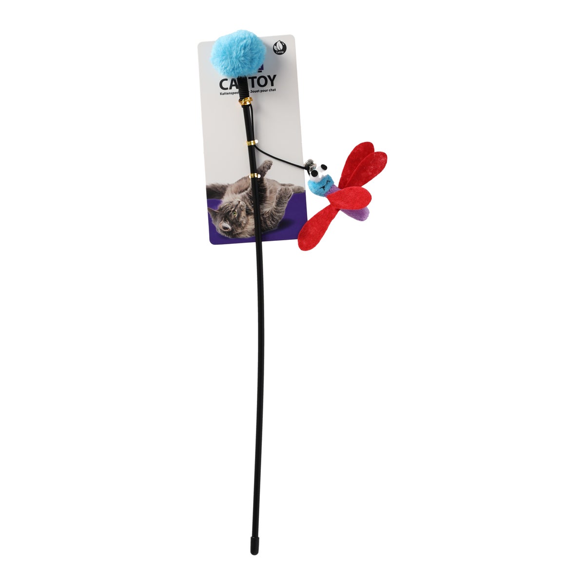 Kattenspeeltje hengel + vlinder Kattenspeeltje hengel + vlinder