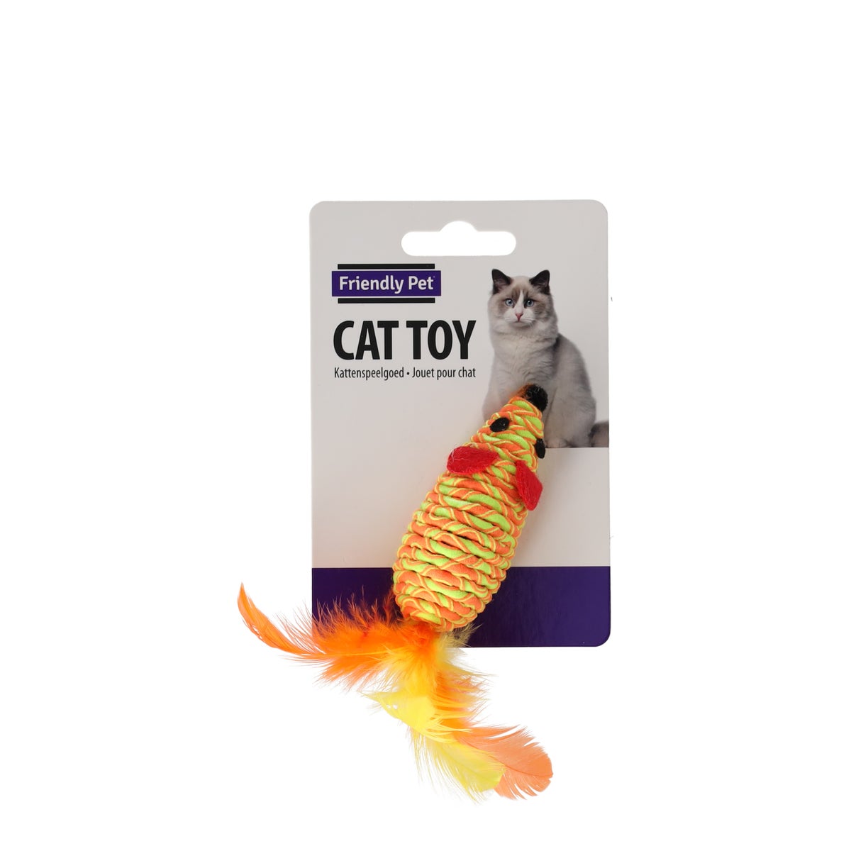 Kattenspeeltje muis+pluim Shuka Kattenspeeltje muis+pluim Shuka