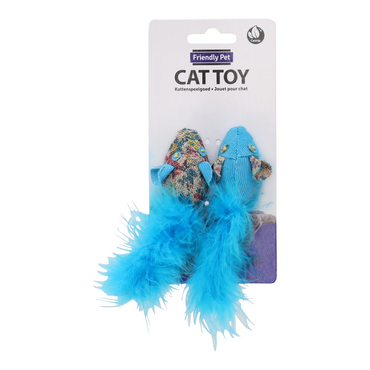 Kattenspeeltje muis Marlyn blauw Kattenspeeltje muis Marlyn blauw