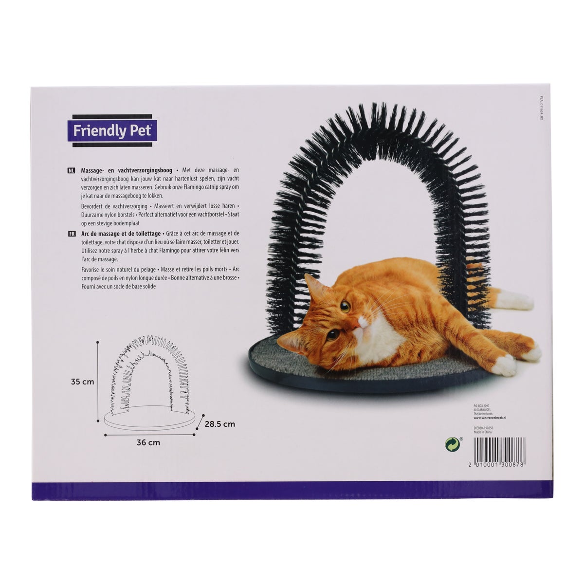 Massageborstel kat boog 36x28,5x35cm Massageborstel kat boog 36x28,5x35cm
